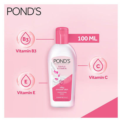 Pond's Triple Vitamin Moisturizing Lotion, Silky Smooth Skin 100ml